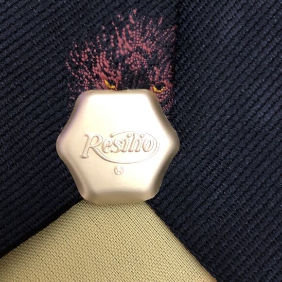 Resilio VTG MENS Black TIE NECKTIE Red Lion’s Head 4”X 54.25 70’s-80’s Weighted - Picture 5 of 9